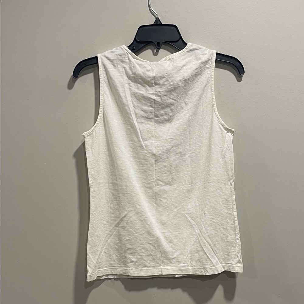 Chico's Cream Embellished Tank Top - Picture 3 of 4